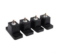 Lot de 4 amortisseurs en caoutchouc pour climatisation - Tapis d'isolation des vibrations pour systèmes divisés - Kit de matériel réducteur de bloc silencieux