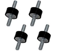 Lot de 4 amortisseurs M6 Silentblock en caoutchouc 20 x 10 mm
