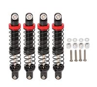 Lot de 4 amortisseurs RC en alliage d'aluminium, réglables, double section, double ressort, pour voiture sur chenilles RC 1/10 (80 mm)