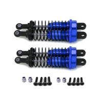 Lot de 4 amortisseurs réglables en alliage de 70 mm pour voiture télécommandée 1/16 Buggy Truck HSP Hip Losi Toy - Pièces Hop-up améliorées (bleu marine)