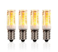 Lot de 4 Ampoule LED réfrigérateur E14, 3W Équivalent 30W Halogène 330 lumens Blanc chaud 2700K Petit culot à vis lampe LED 15.000h de Durée de Vie pour Réfrigérateur Lampe de Sel Machine à Coudre