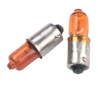 Lot de 4 Ampoules 12V pour Indicateurs de pour moto Lot de 4 | Base BA9S standard, tension 12V, pour puissance 21W, couleur ambre visible, lot économique de 4 pièces