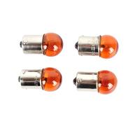 Lot de 4 ampoules de clignotant orange 12 V 10 W BAU15s (RY10W) avec marquage E pour moto, scooter, quad