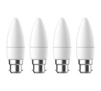 Lot de 4 ampoules LED bougie LAP DFRNBL2EDB B22 250lm 2,2W