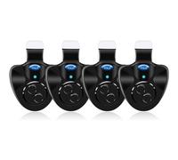 Lot de 4 Ampoules LED électroniques Noires pour pêche avec Alarme sonore et Alarme sonore