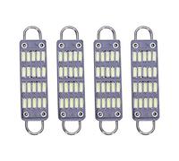 Lot de 4 ampoules LED navettes blanches de 44 mm, 20 SMD, boucle rigide 4,4 cm, LED dôme intérieur 561 562 567 564