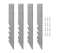 Lot de 4 ancrages au sol en acier galvanisé pour balançoires, cadres d'escalade et cabanes de jeux, fixations de jardin robustes avec vis, 400 mm