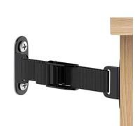 Lot de 4 ancrages de meubles anti-basculement réglables en acier pour sécuriser les bibliothèques, commodes, armoires, kit de fixation murale pour la maison et la chambre d'enfant