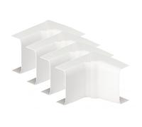 Lot de 4 angles intérieurs blanc pour moulure, H. 3.2 x P.1.1 cm