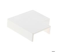 Lot de 4 angles plats 30 x 10mm - Blanc - Zenitech