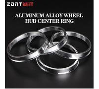 Lot de 4 anneaux centraux pour moyeu de roue en alliage d'aluminium pour voiture, alésage central 73,1-57,1 66,6-57,1 73,1-60~1075