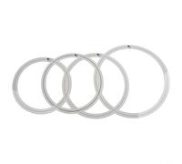 Lot de 4 anneaux d'amortissement de batterie, coussinets de contrôle de tonalité, accessoires de batterie silencieux et anneaux de sourdine d'entraînement pour silencieux de tambour de 25,4 cm, 30,5