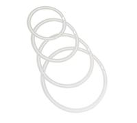 Lot de 4 anneaux d'amortissement de batterie pour caisse claire et Tom Toms, accessoires de percussion pour réduction du bruit avec tailles 30,5 cm, 33 cm, 35,6 cm, 40,6 cm - Style A
