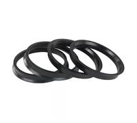 Lot De 4 Anneaux De Centrage Universels Pour Moyeu De Roue De Voiture 76.1-57.1 66.6 72.6 74.1mm Anneaux De Jante Entretoises En Plastique Noir Adaptateurs D'espacement Roue(76.1-72.6mm-4pcs)