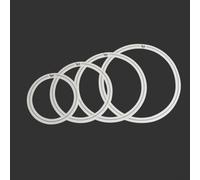 Lot de 4 anneaux de contrôle de tonalité pour tambours de 25,4 à 40,6 cm, solution d'amortissement sonore (B)
