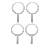 Lot de 4 anneaux de cuisson en acier inoxydable pour tasse de thé au lait | Couvercles anti-brûlure pour thé au lait rôti | Accessoires de pâtisserie portables pour la maison et le magasin |