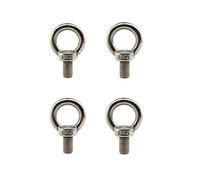 Lot de 4 anneaux de levage en acier inoxydable 304 M12 avec filetage standard