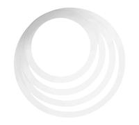 Lot de 4 anneaux de percussion - Amortisseurs de batterie - Pour caisse claire et concert - Pour peaux de 10, 12, 14, 16", contrôle de la tonalité et d'amplification des basses - Vapeurs de film