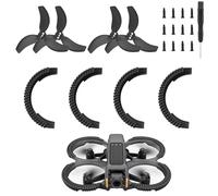 Lot de 4 anneaux de protection de pare-chocs pour DJI Avata 2 Propeller Guard,Protecteur d'hélice pour DJI Avata, 2 paires de lames en spirale, adaptées aux accessoires DJI Avata 2 Fly More Combo