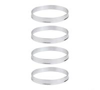 Lot de 4 anneaux d'espacement de roue centrés de 70,3 mm ID à 71,5 mm OD en alliage d'aluminium pour une conduite fluide et une réduction des vibrations