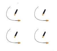 Lot de 4 antennes Lora 915 MHz pour Meshtastic pour modules esp32 U.FL vers câble d'extension SMA longue portée IoT capteur extérieur