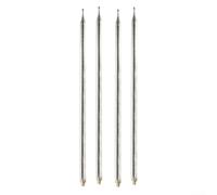 Lot de 4 antennes télescopiques fouet de 5 à 6 m pour antenne GP avec sections renforcées en acier inoxydable pour réduire les secousses, pour radio Jambon ondes courtes et antenne DIY