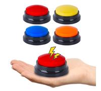 Lot de 4 appareils de communication AAC portables pour les personnes autistes ayant des difficultés de communication, appareil de communication pour enfants non verbaux, boutons d'enregistrement vocal