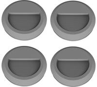 lot de 4 appliques murales LED, extérieur, gris, IP65, D 15 cm