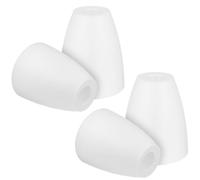 Lot de 4 appliques murales pour lampe de table : abat-jour PRITOK trou de bouche plat, trou central blanc 30 mm, abat-jour pour applique murale, abatjour remplacement pour lustre, convient pour E14