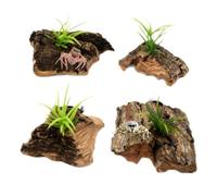 Lot de 4 araignées décoratives pour terrarium pour reptiles | Grotte d'araignée sauteuse pour chasser, se reposer et grimper pour oiseaux, mandits, scorpions et paysages