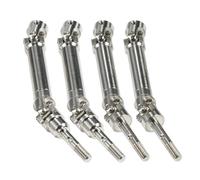 Lot de 4 arbres de transmission universels en acier inoxydable pour camion télécommandé SLASH Stampede Hoss HQ727 Essieu avant Arbre d'essieu arrière