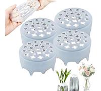 Lot de 4 arrangements floraux en silicone extensibles en forme de grille pour vases, réutilisables et antidérapants, accessoires de bouquet de bricolage