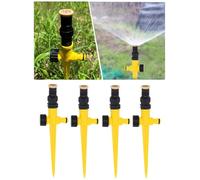 Lot de 4 arroseurs de pelouse rotatifs à 360 ° pour arrosage automatique de pelouse