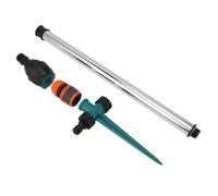 Lot de 4 arroseurs rotatifs automatiques à 360 degrés - Solides - Antirouille - Pour cour, jardin, pelouse, légumes, irrigation - En acier inoxydable et plastique