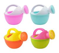 Lot de 4 arrosoirs en plastique - Jouet pour baignoire - Pour le sable et le jardin - Pour le bain et le jardin - Pour