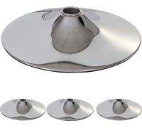4x Plateau De Sol Pour Tabouret De Bar / Chaise Pivotante / Chaise De Salle À Manger, Chrome Ø 41cm Multicolore