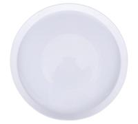 Lot de 4 assiettes plates en verre opale 27 cm, blanc