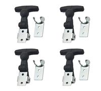 Lot de 4 Attache Capot, Supports de Capot Élastiques, Boucle De Poignée En T Flexible, Ensemble de Loquets de Capot en Caoutchouc, pour BoîTe à Outils, Capot