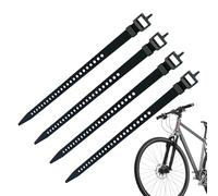 Lot de 4 attaches de câble électriques réglables avec boucle pour activités marines, chargement, ski, , extérieur, bagages, randonnée, camping et sport
