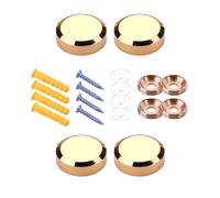 Lot de 4 attaches pour verre en laiton doré, conceptions pratiques pour un sécurisé dans les espaces résidentiels et professionnels Vis à verre en laiton
