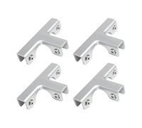 Lot de 4 attaches réglables en forme de T en aluminium - Pinces multifonctions pour une fixation stable - Séparateur de plantes - Clip d'installation facile