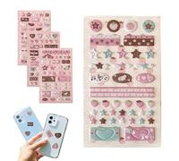 Lot de 4 autocollants à bulles en mousse - Motif ailes de bulles - Pour journal, carnet, scrapbooking, trousse, tablette, tasse, bouteille d'eau, planificateur, carnets d'ordinateur portable