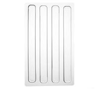 Lot de 4 autocollants anti-collision en silicone pour porte d'armoire, porte d'armoire, réduction du bruit, protection murale, pour meubles, verre transparent, bureau non (150 x 15 x 2 mm)