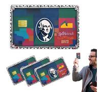 Lot de 4 autocollants de protection pour cartes de débit sans bulles - Couverture en vinyle durable - Protection fine pour la prévention des rayures - Utilisation quotidienne du portefeuille