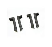 Lot de 4 autocollants décoratifs en fibre de carbone ABS pour accoudoir de porte intérieure, pour Golf