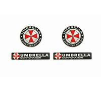 Lot de 4 autocollants pour voiture Umbrella Corporation