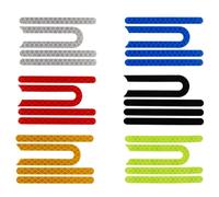 Lot de 4 autocollants réfléchissants pour scooter Xiaomi M365 Pro, décalcomanies de sécurité en PVC pour améliorer la visibilité nocturne et la sécurité aux passages à niveau, 7,5 x 0,6 cm, rouge/bleu