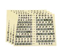 Lot de 4 autocollants Yootones pour manche de guitare acoustique, basse, pour d butants et apprenants