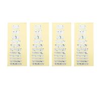 Lot de 4 autocollants Yootones pour touche de guitare acoustique, électrique, basse, bricolage de manche, frette, échelle fine