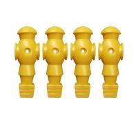 Lot de 4 baby-foot de rechange pour homme - Tiges de 1,6 cm - Jaune
